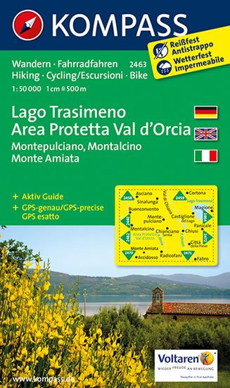 neuveden: Lago Trasimeno,Area Protetta Val d´Orcia 2463 / 1:50T NKOM neuveden: Lago Trasimeno,Area Protetta Val d´Orcia 2463 / 1:50T NKOM