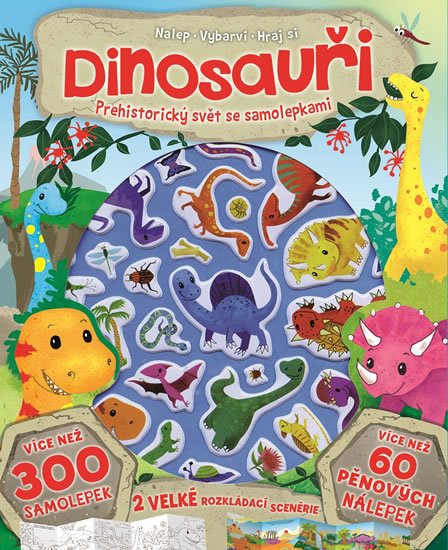 neuveden: Dinosauři - prehistorický svět se samolepkami