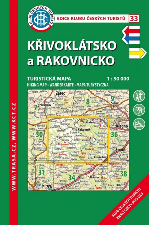 neuveden: KČT 33 Křivoklátsko, Rakovnicko 1:50 000/ 8. vydání 2023
