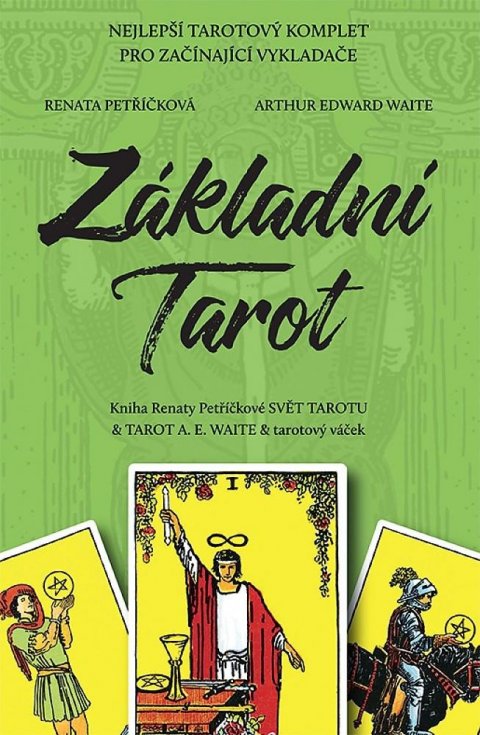 Petříčková Renata: Základní Tarot - Kniha Svět tarotu a 78 karet A.E.Waite + váček Petříčková Renata: Základní Tarot - Kniha Svět tarotu a 78 karet A.E.Waite + váček
