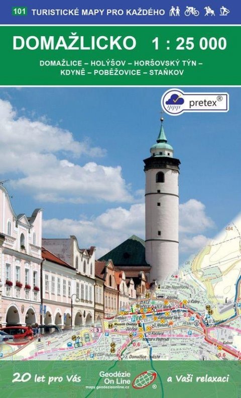 neuveden: Domažlicko 1:25 000 / 101 Turistické mapy pro každého