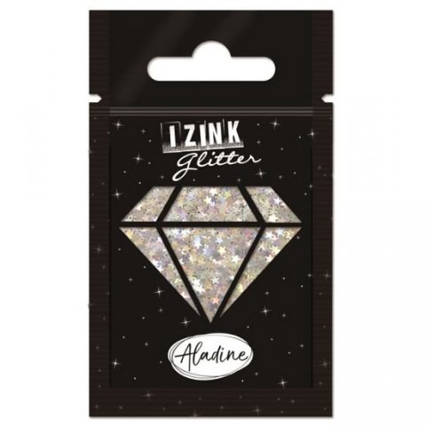 neuveden: Designové třpytky IZINK Glitter- stříbrná hvězdy