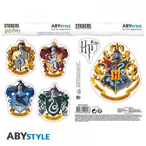 neuveden: Harry Potter samolepky 2 aršíky - Koleje