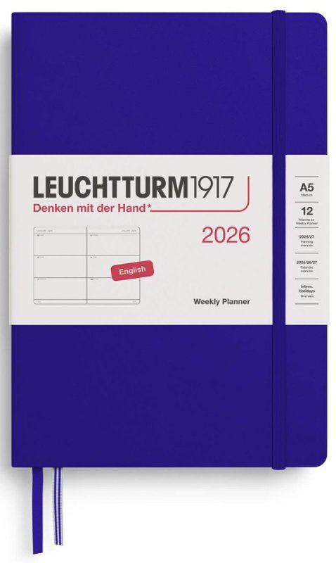 neuveden: Weekly Planner 2026 Medium (A5) Ink