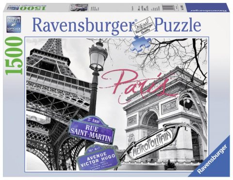 neuveden: Puzzle Paříž, má láska 1500 dílků