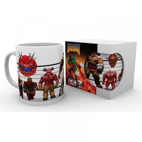 neuveden: DOOM Keramický hrnek - Classic Enemies (objem 320 ml)