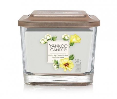 neuveden: YANKEE CANDLE Bloming Cotton Flower svíčka 347g / 3knoty