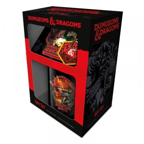neuveden: Dungeon a Dragons Dárkový set (hrnek + klíčenka)