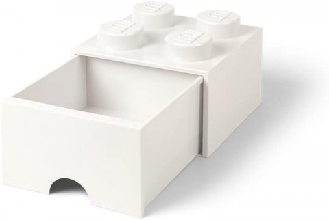 neuveden: Úložný box LEGO s šuplíkem 4 - bílý