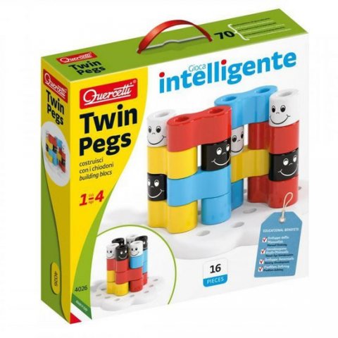 neuveden: Twin Pegs - stavebnice z velkých oblých kolíčků