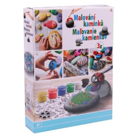 neuveden: Malování na kamínky se samolepkami