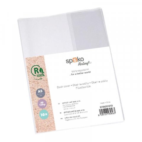 neuveden: Spoko ReLeaf obaly na sešity A5 - balení 10 ks