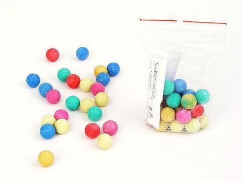 neuveden: KULIČKY nerozbitné (igelitový sáček)