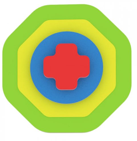 neuveden: Moje první puzzle - Tvary osmiúhelník/zelená neuveden: Moje první puzzle - Tvary osmiúhelník/zelená