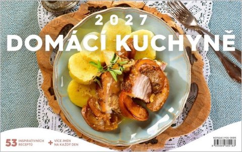 : Kalendář 2027 stolní: Domácí kuchyně, 23,1 x 14,5 cm