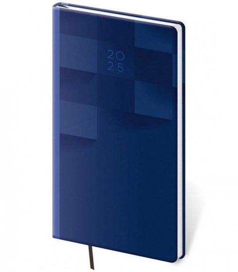 neuveden: Diář 2025 Vario týdenní kapesní 2 Blue Design