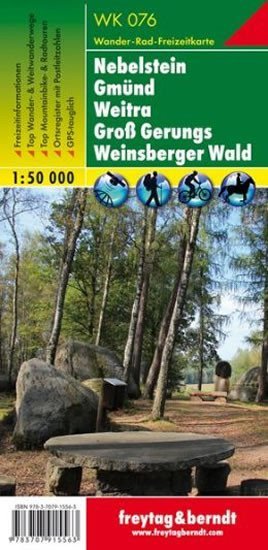 neuveden: WK 076 Nebelstein, Gmünd, Weitra 1:50 000 / turistická mapa neuveden: WK 076 Nebelstein, Gmünd, Weitra 1:50 000 / turistická mapa