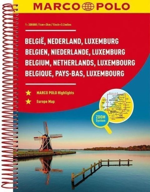neuveden: BeNeLux / autoatlas (spirála) 1:200 000