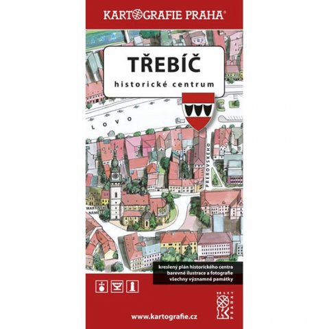 neuveden: Třebíč - Historické centrum/Kreslený plán města neuveden: Třebíč - Historické centrum/Kreslený plán města