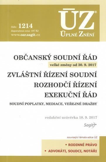 neuveden: ÚZ 1214 Občanský soudní řád