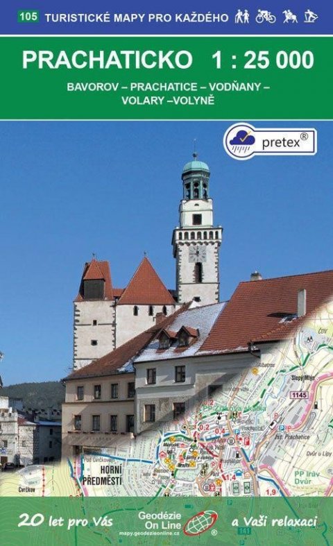 neuveden: Prachaticko 1:25 000 / 105 Turistické mapy pro každého