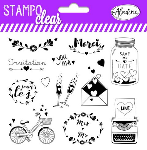 neuveden: Razítka Stampo Clear - svatební neuveden: Razítka Stampo Clear - svatební