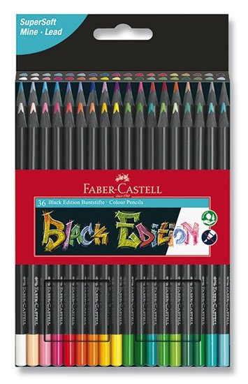 neuveden: Faber - Castell Pastelky trojhranné Black Edition 36 ks neuveden: Faber - Castell Pastelky trojhranné Black Edition 36 ks