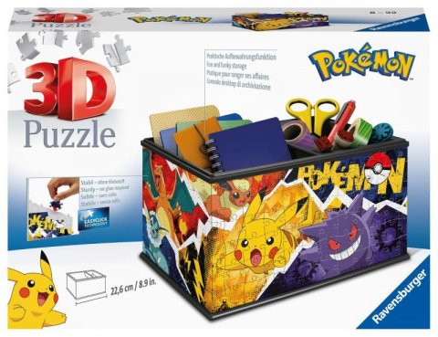 neuveden: 3D Puzzle: Úložná krabice Pokémon 216 dílků