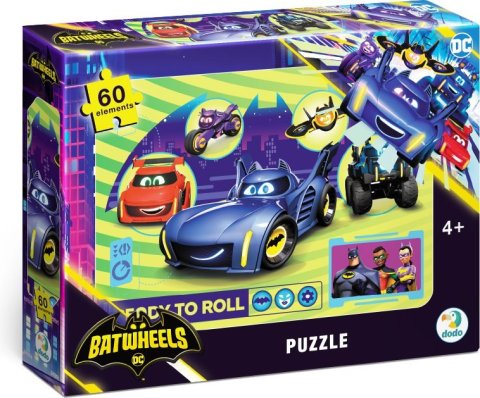 neuveden: Puzzle Batwheels: Zábavná jízda 60 dílků