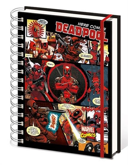 neuveden: Zápisník Deadpool - Comics colage - A5