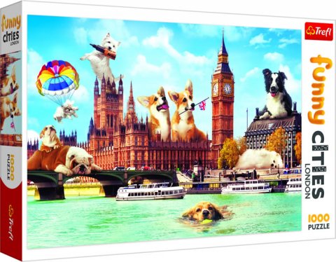 neuveden: Trefl Puzzle Legrační města - Psi v Londýně / 1000 dílků neuveden: Trefl Puzzle Legrační města - Psi v Londýně / 1000 dílků
