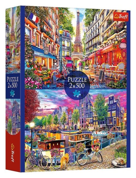 neuveden: Puzzle Evropská města 2x500 dílků