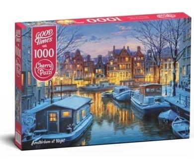 neuveden: Cherry Pazzi Puzzle - Amsterdam v noci 1000 dílků neuveden: Cherry Pazzi Puzzle - Amsterdam v noci 1000 dílků