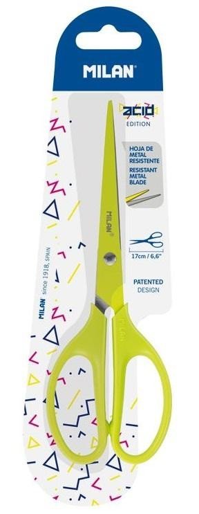 neuveden: Nůžky MILAN Acid 17cm - zelené
