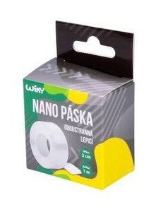 -: Oboustranná lepící Nano páska 1m x 3cm