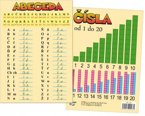 neuveden: Tabulka A5 - Abeceda a čísla neuveden: Tabulka A5 - Abeceda a čísla