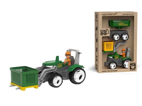 neuveden: ECO MultiGO Farm 2+1 - Igráček farmář, traktor s přívěsem