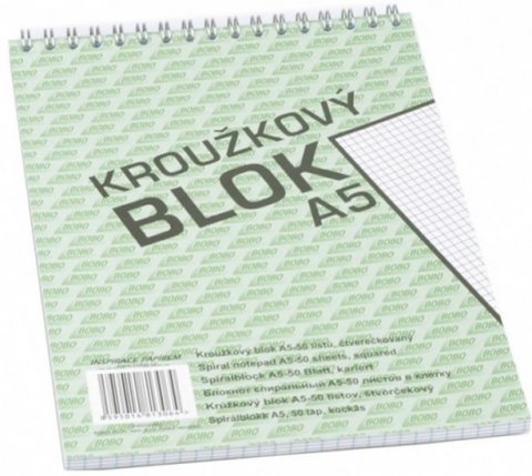 neuveden: Blok s horní vazbou A5, čtvereček, 50 listů neuveden: Blok s horní vazbou A5, čtvereček, 50 listů