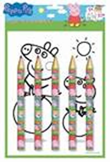 neuveden: Peppa Pig - Maxi pastelky set