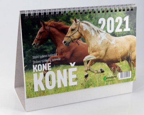 neuveden: Kalendář 2021 Koně - stolní