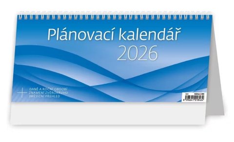 neuveden: Kalendář stolní 2026 - Plánovací kalendář MODRÝ neuveden: Kalendář stolní 2026 - Plánovací kalendář MODRÝ