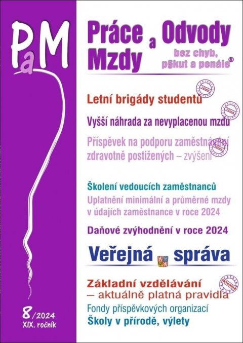 neuveden: PaM 8/2024 Letní brigády studentů, Vyšší náhrada za nevyplacenou mzdu neuveden: PaM 8/2024 Letní brigády studentů, Vyšší náhrada za nevyplacenou mzdu