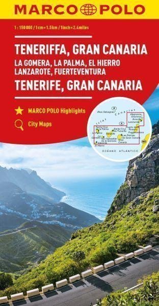 neuveden: Tenerife, Gran Canaria / mapa 1:150 000