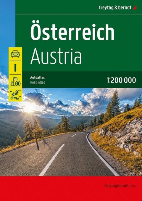 -: Rakousko 1:200 000 / autoatlas