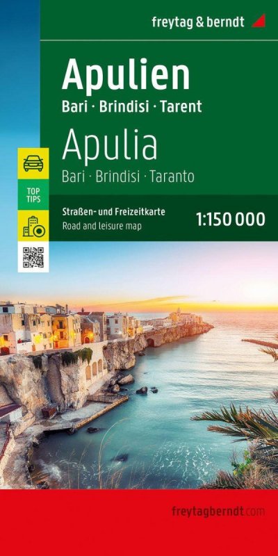 neuveden: Apulie 1:150 000 / automapa a rekreační mapa neuveden: Apulie 1:150 000 / automapa a rekreační mapa