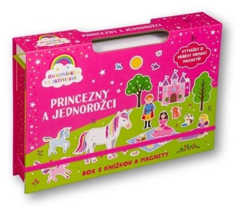 -: Princezny a jednorožci Box s knížkou a magnety