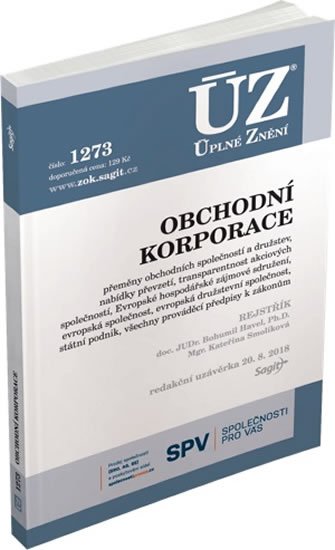 neuveden: ÚZ 1273 Obchodní korporace