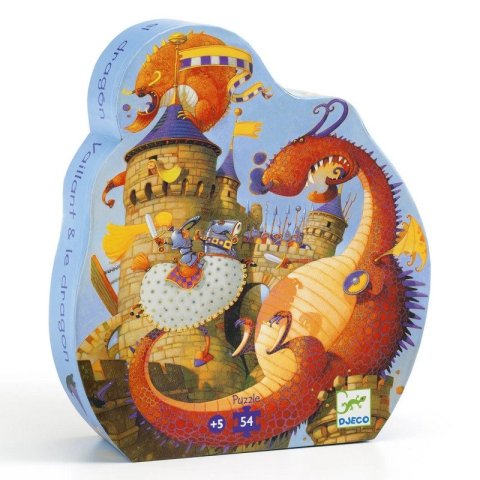 neuveden: DJECO Puzzle Dračí bitva - 54 pcs