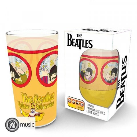 neuveden: Beatles sklenice 400 ml - Yellow Submarine