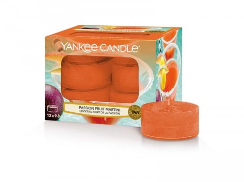 neuveden: YANKEE CANDLE Passion Fruit Martini svíčka 9,8g čajová 12ks